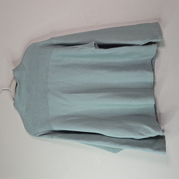 Madewell mockneck horizontal ribbed sweater size Medium. - Picture 10 of 11